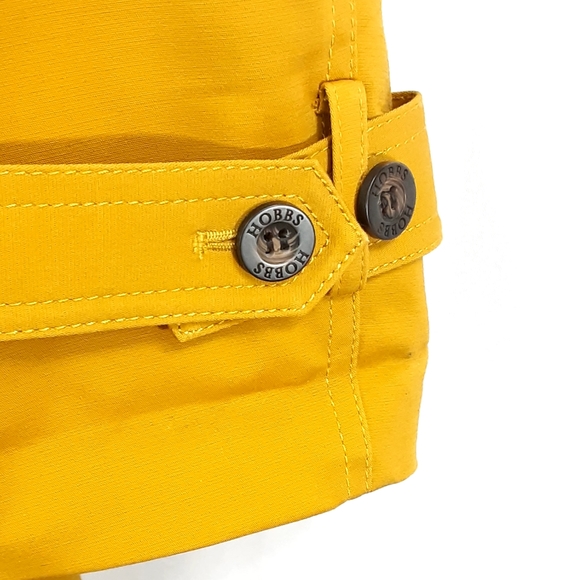 NWOT Hobbs Mustard Yellow Trench Coat - Picture 12 of 16